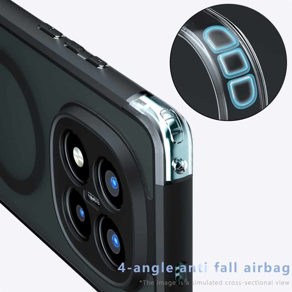 Techsuit PureFrost MagSafe pro Xiaomi Redmi Note 14 Pro+ 5G v matné černé - náhled 2