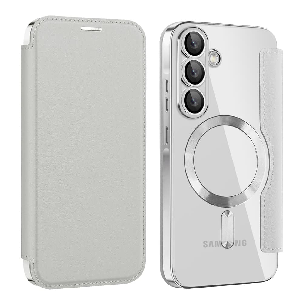 Pouzdro na knihu Techsuit SmartMag pro Samsung Galaxy A26 5G šedé - náhled 2
