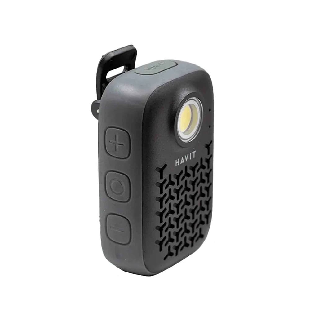 Havit Wireless Speaker SK868BT Bluetooth V5.4 5W 600mAh IP67 TWS svítilna handsfree Type-C černý - náhled 2