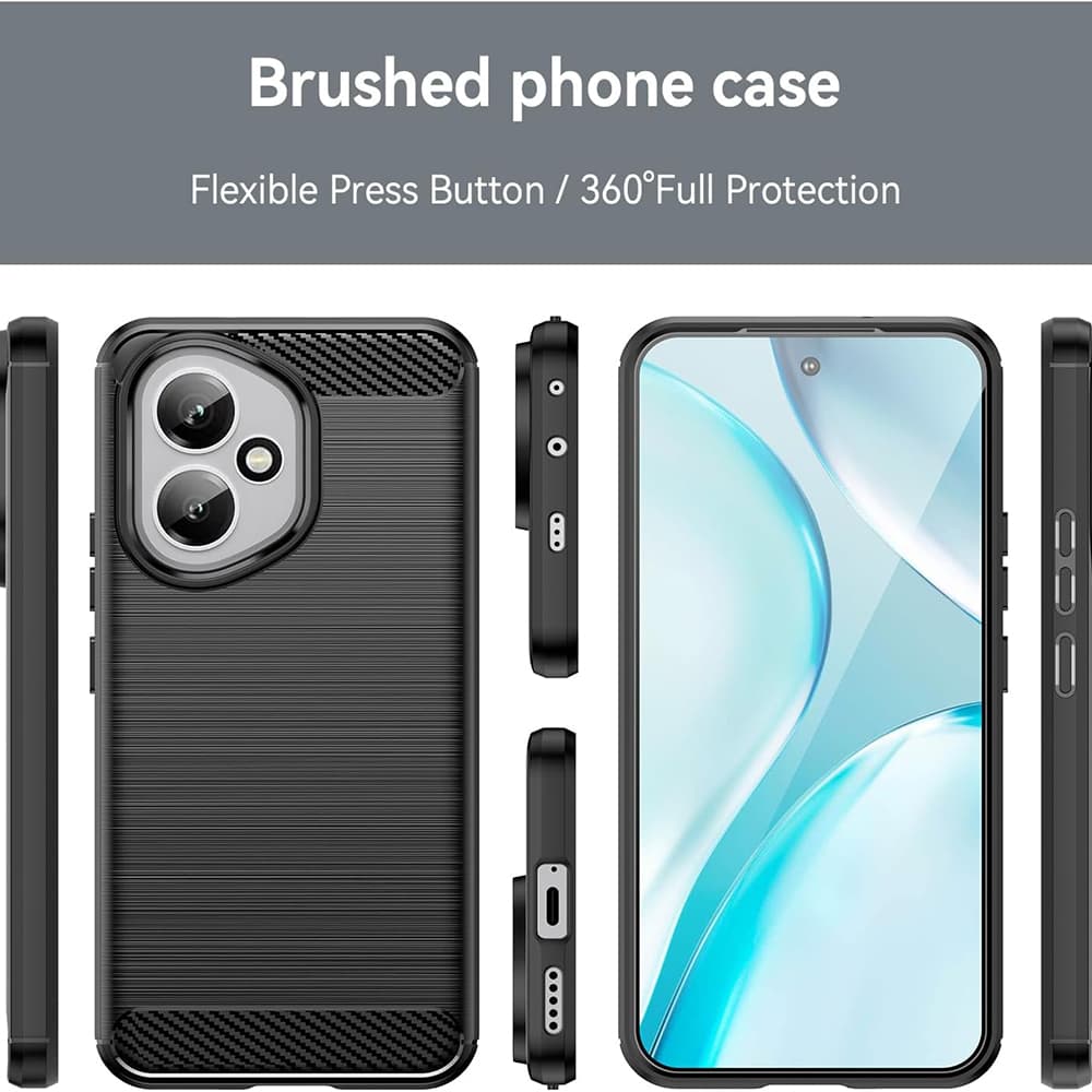 Pouzdro Techsuit Carbon Silicone Honor 400 modré - náhled 2