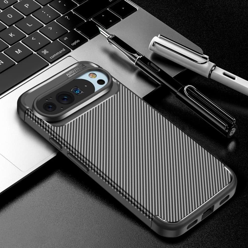 Pouzdro Techsuit CarbonFiber pro Google Pixel 10 / 10 Pro černé - náhled 2