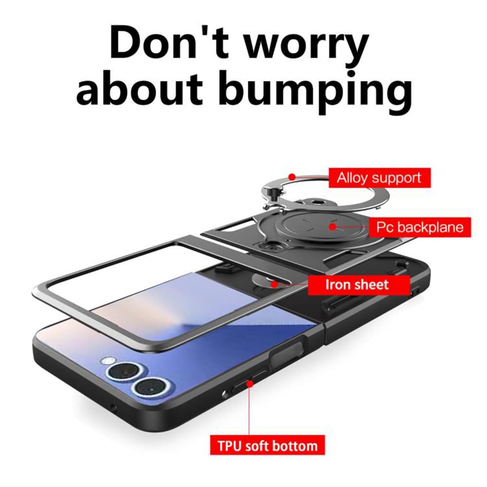 Techsuit CamGuard Pro pro Samsung Galaxy Z Flip7 růžově zlatý - náhled 2