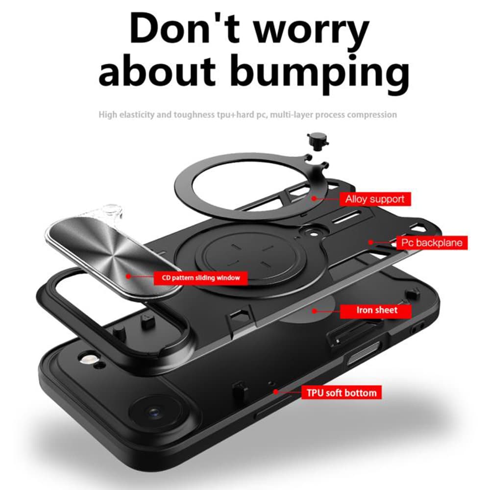 Ochranné pouzdro Techsuit CamGuard Pro pro iPhone 17 Air černé - náhled 2
