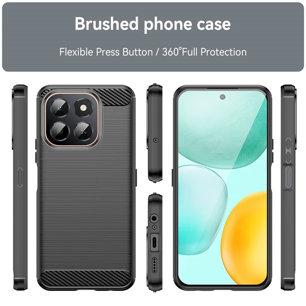 Techsuit Carbon Silicone pro Honor X6c černá - náhled 2