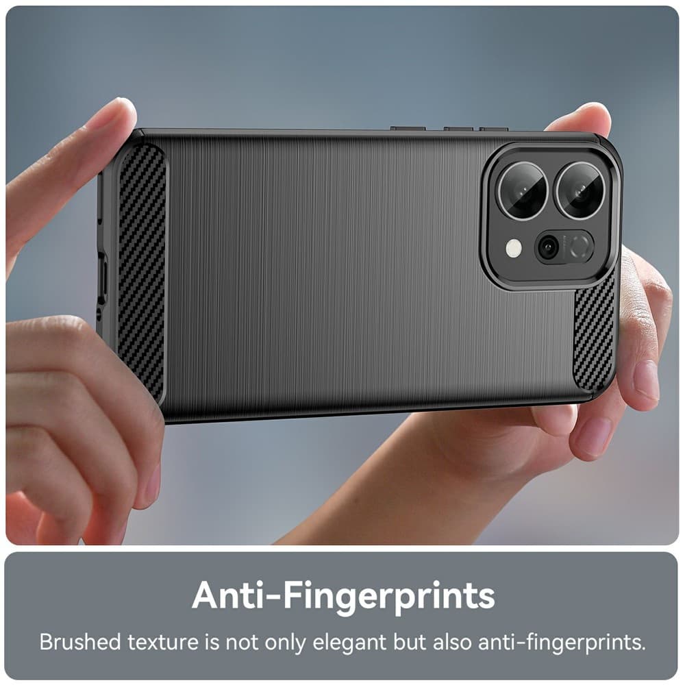 Pouzdro Techsuit Carbon Silicone pro Oppo Reno14 F / Reno14 FS 5G černé - náhled 2