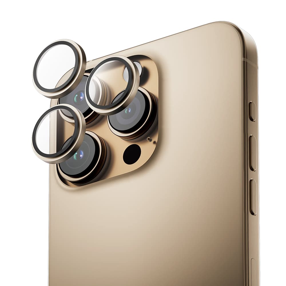 ANANK AR ochrana objektivu iPhone 16 Pro iPhone 16 Pro Max pouštní zlatá - náhled 2