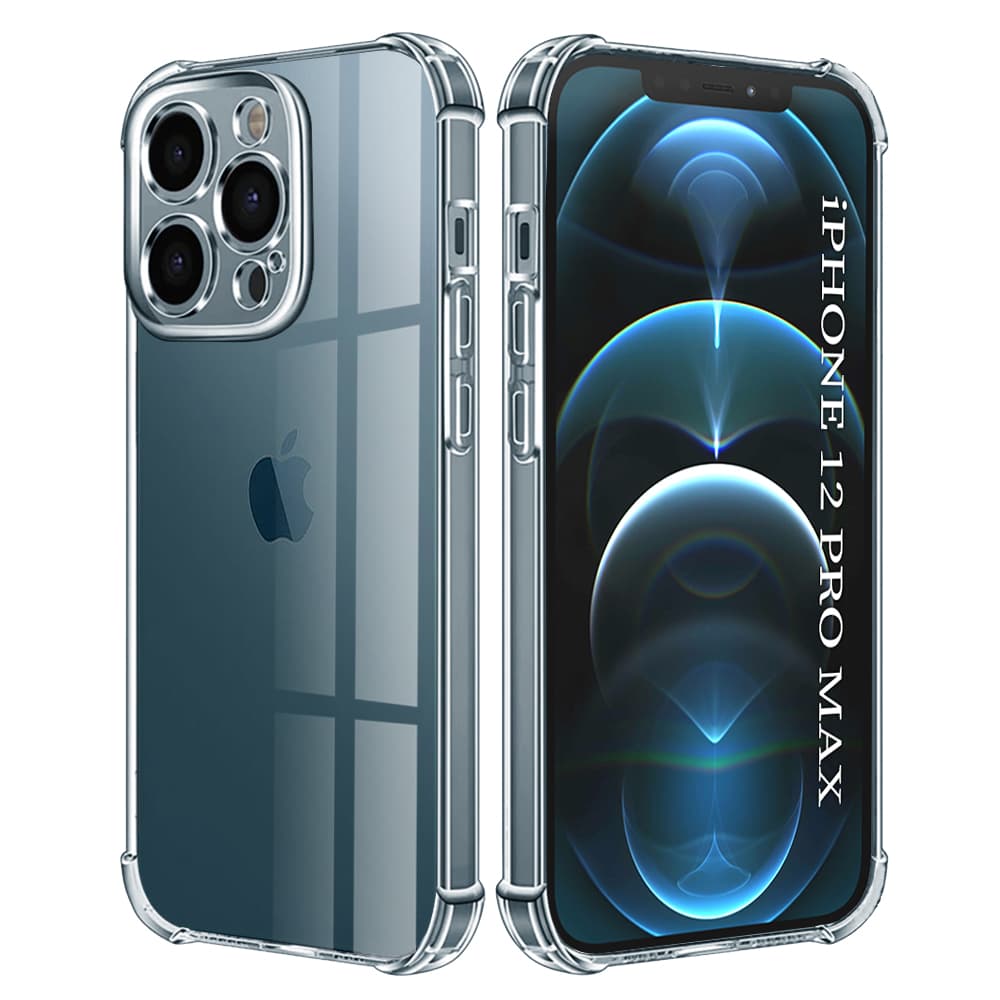 Techsuit Nárazuvzdorný Průhledný Silikon iPhone 12 Pro Max Clear - náhled 2