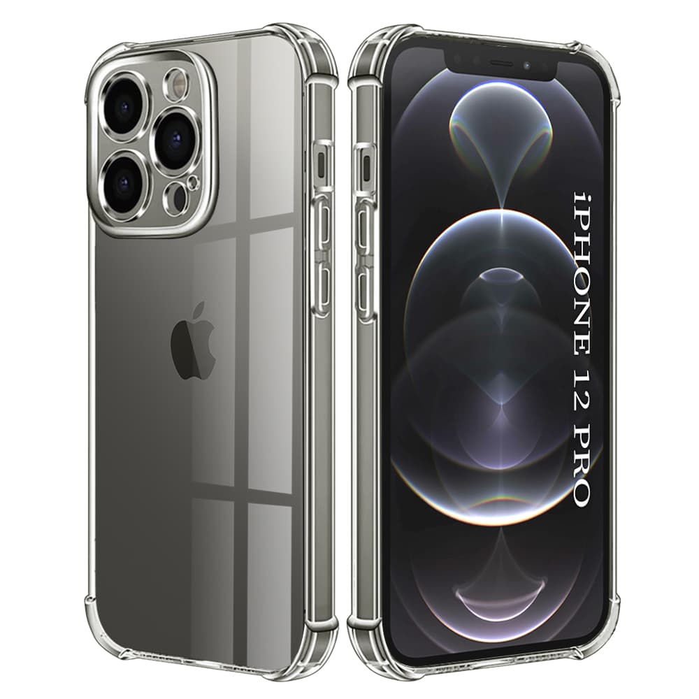 Techsuit Shockproof Clear Silicone pro iPhone 12 Pro čirý - náhled 2