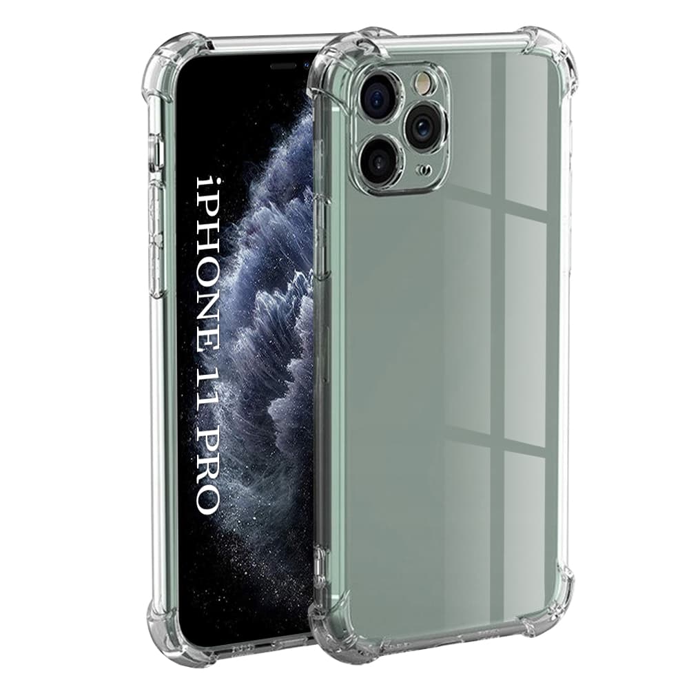 Techsuit Nárazuvzdorný Průhledný Silikon iPhone 11 Pro - náhled 2
