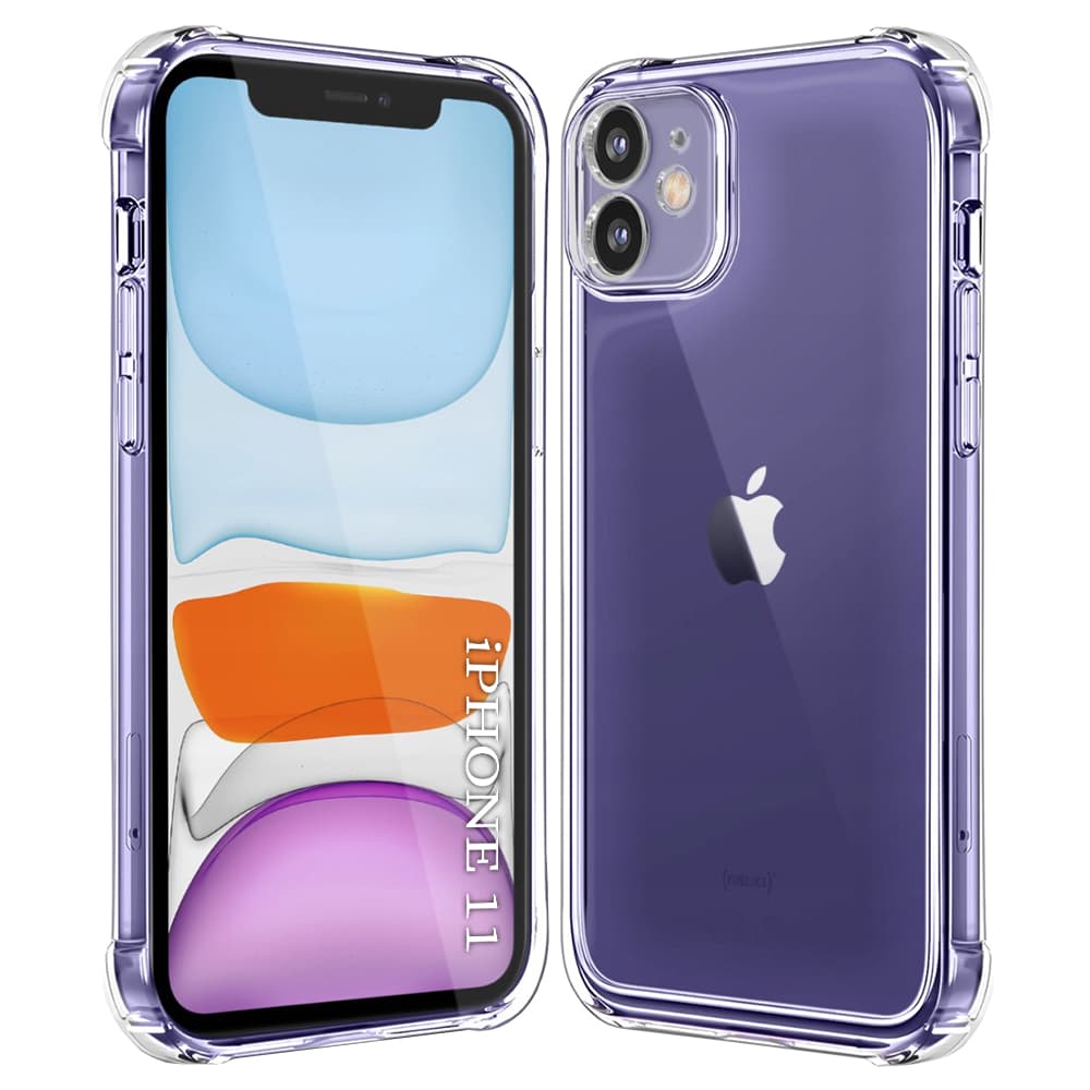 Techsuit Nárazuvzdorný Průhledný Silikon iPhone 11 Clear - náhled 2
