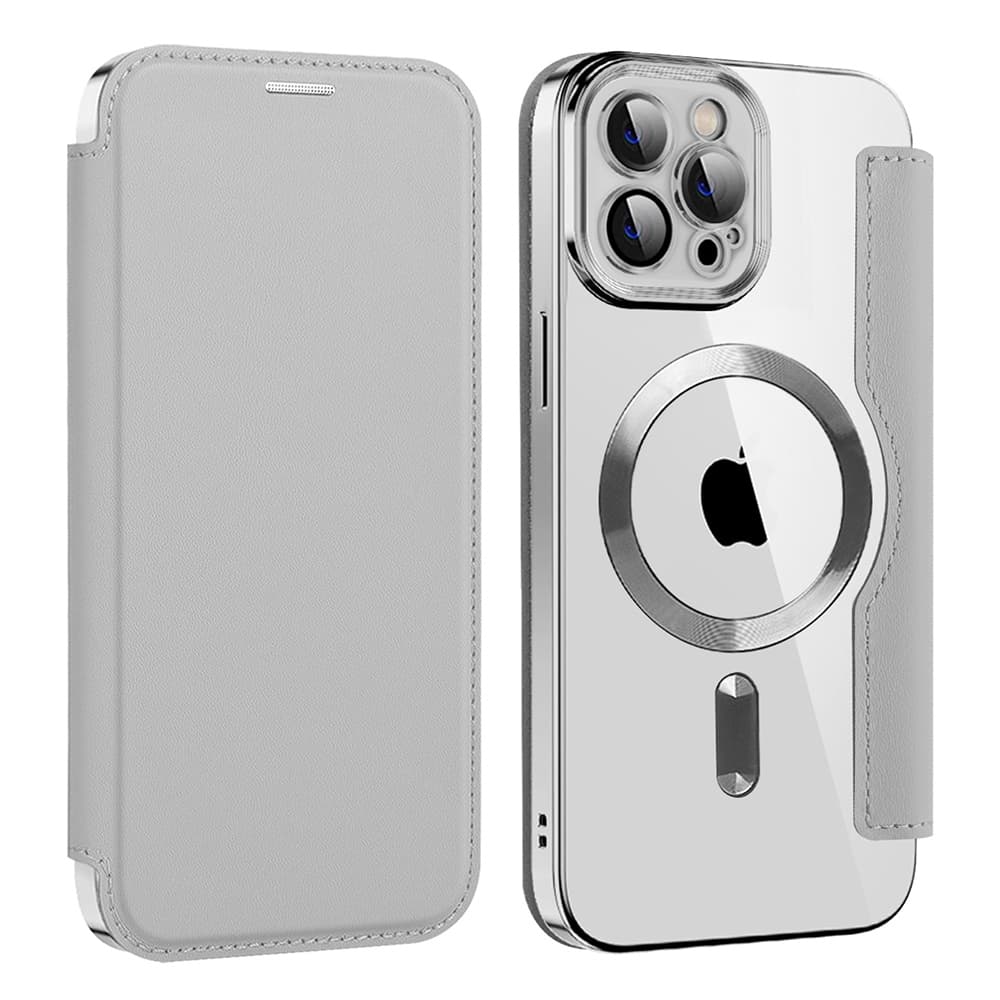 Pouzdro na knihu Techsuit SmartMag pro iPhone 11 Pro Max šedé - náhled 2