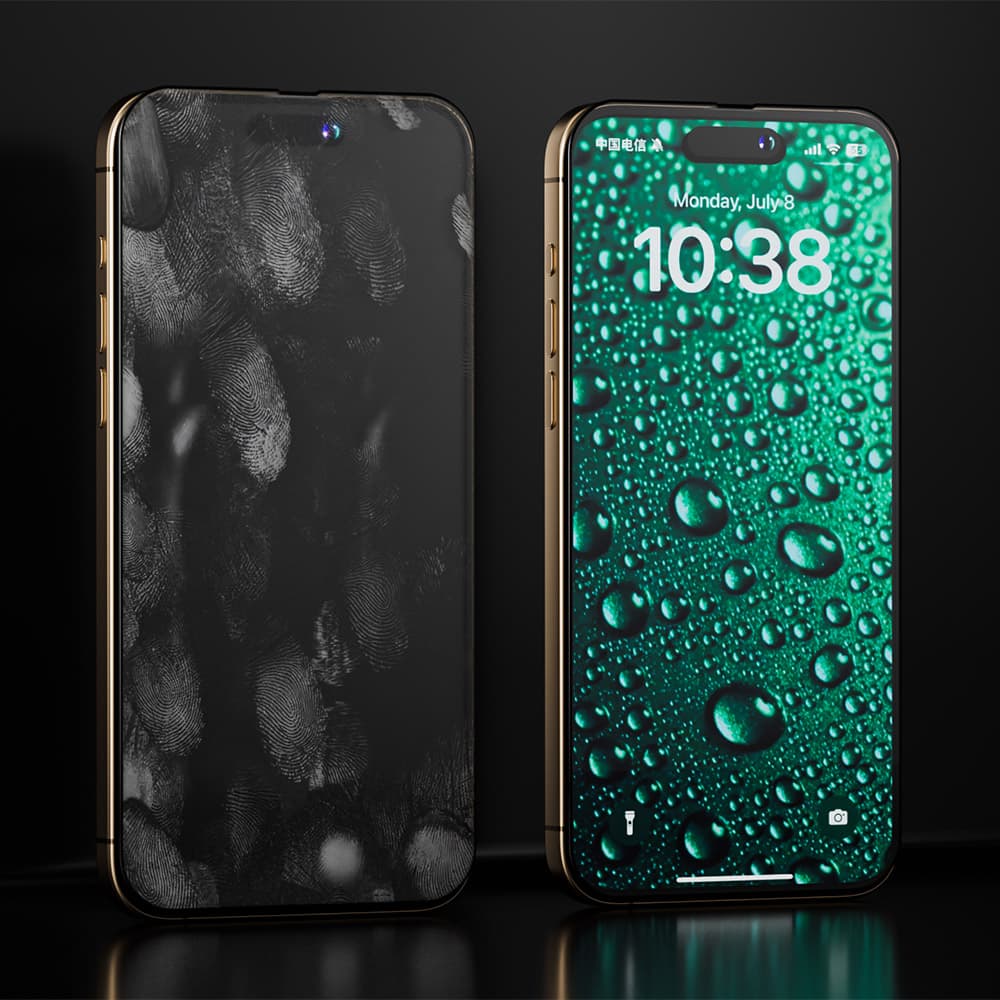 ANANK 3D neviditelné 3X zesílené Edge to Edge iPhone 16 Pro černá - náhled 2