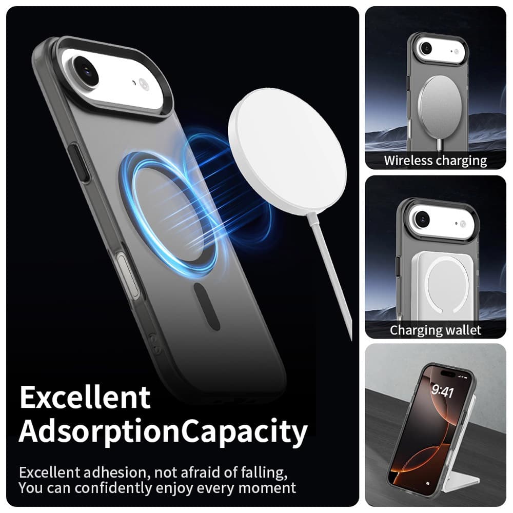 Techsuit CandyCase MagSafe pro iPhone 17 Air černý - náhled 2