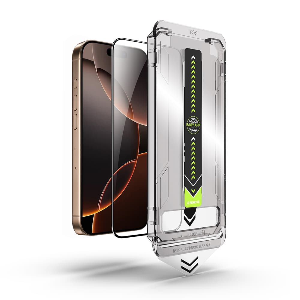 Techsuit - TitanGlass FullCover - iPhone 12 / iPhone 12 Pro - černá - náhled 2
