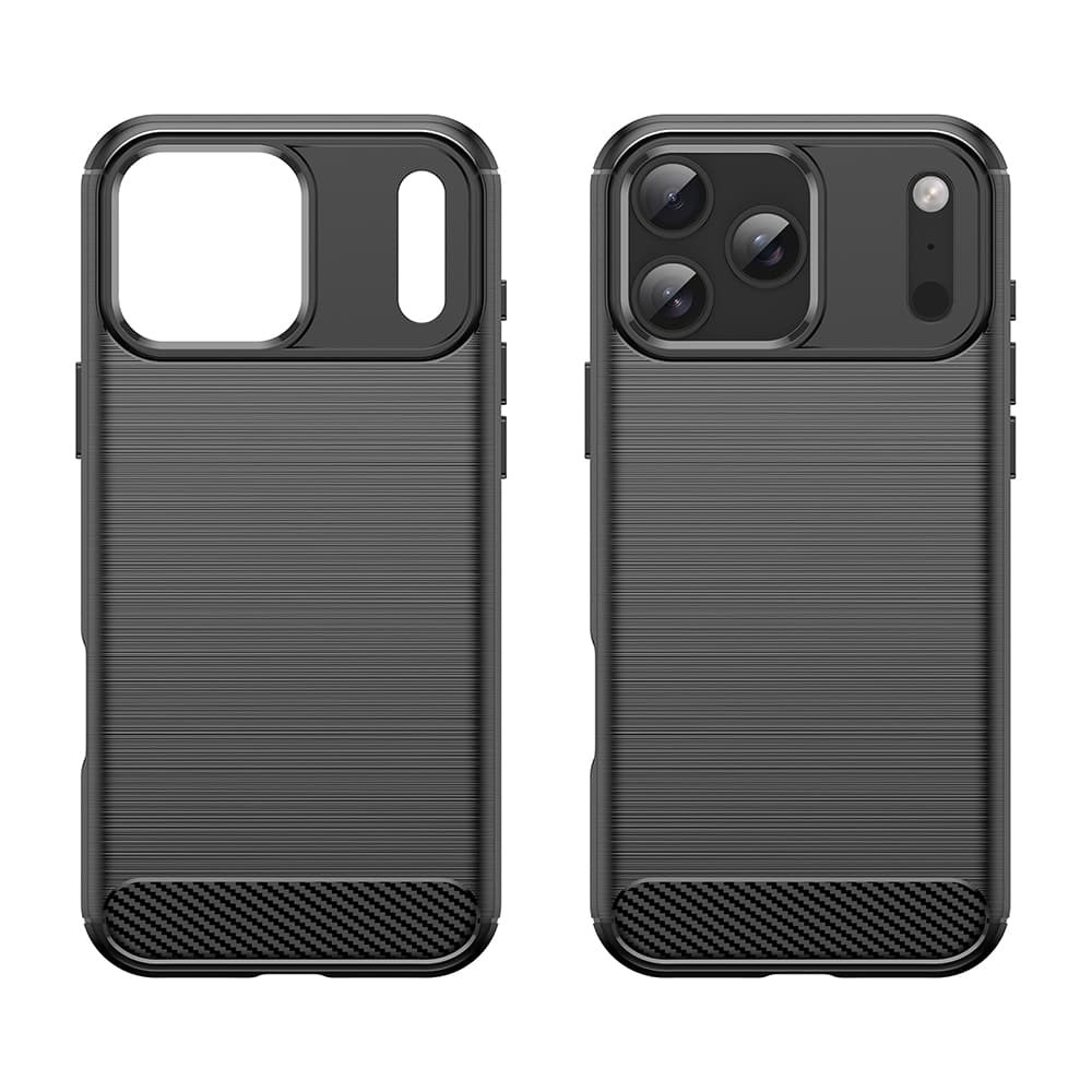 Pouzdro Techsuit Carbon Silicone pro iPhone 17 Pro černé - náhled 2