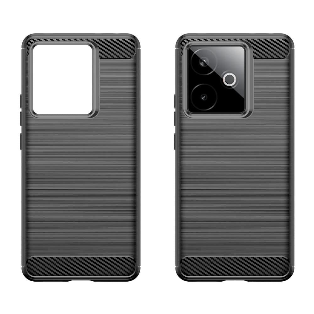 Pouzdro Techsuit Carbon Silicone pro Realme GT 7 černé - náhled 2
