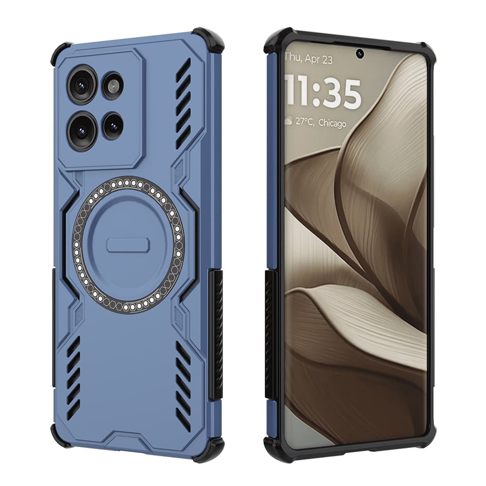 Pouzdro Techsuit ArmorMag pro Motorola Edge 50 modré - náhled 2