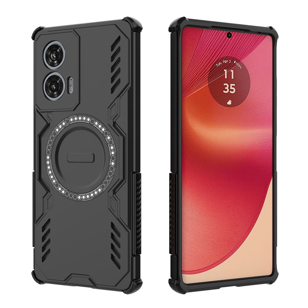 Pouzdro Techsuit ArmorMag pro Motorola Edge 50 Fusion černé - náhled 2