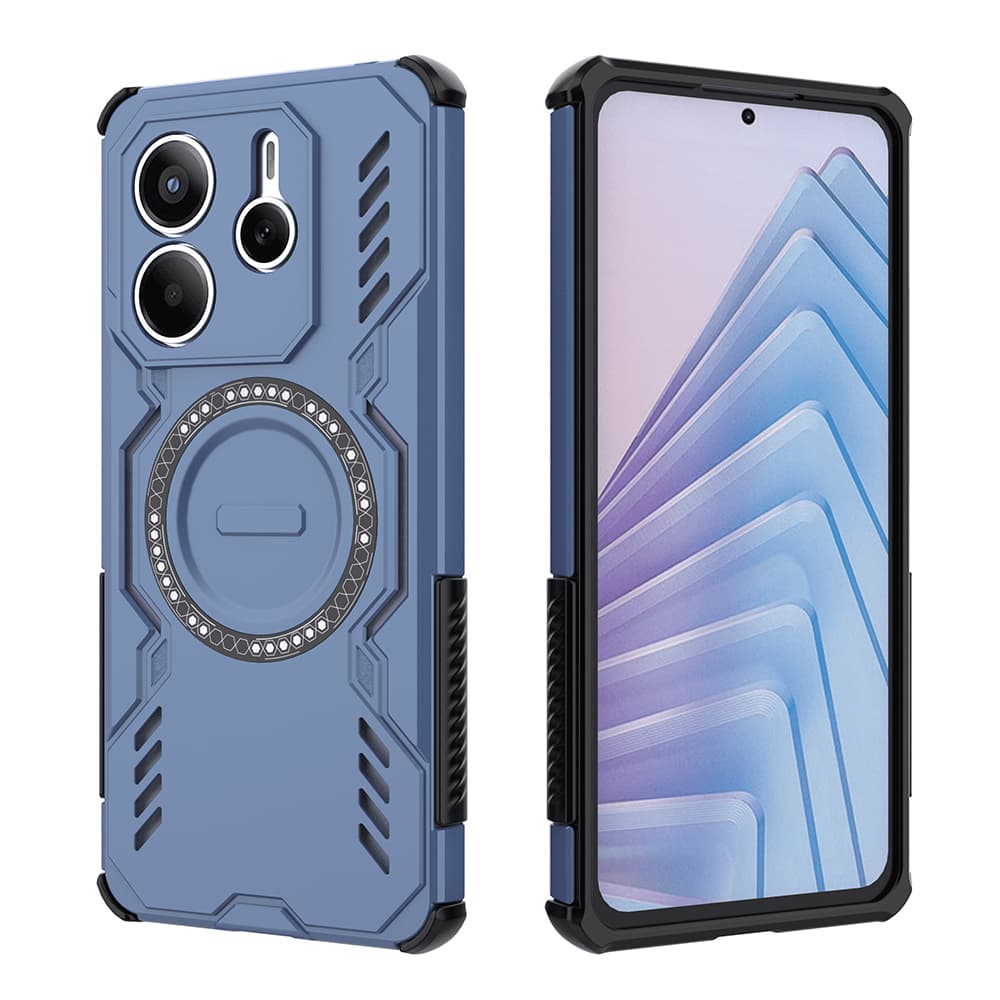Pouzdro Techsuit ArmorMag pro Xiaomi Redmi Note 14 5G modré - náhled 2