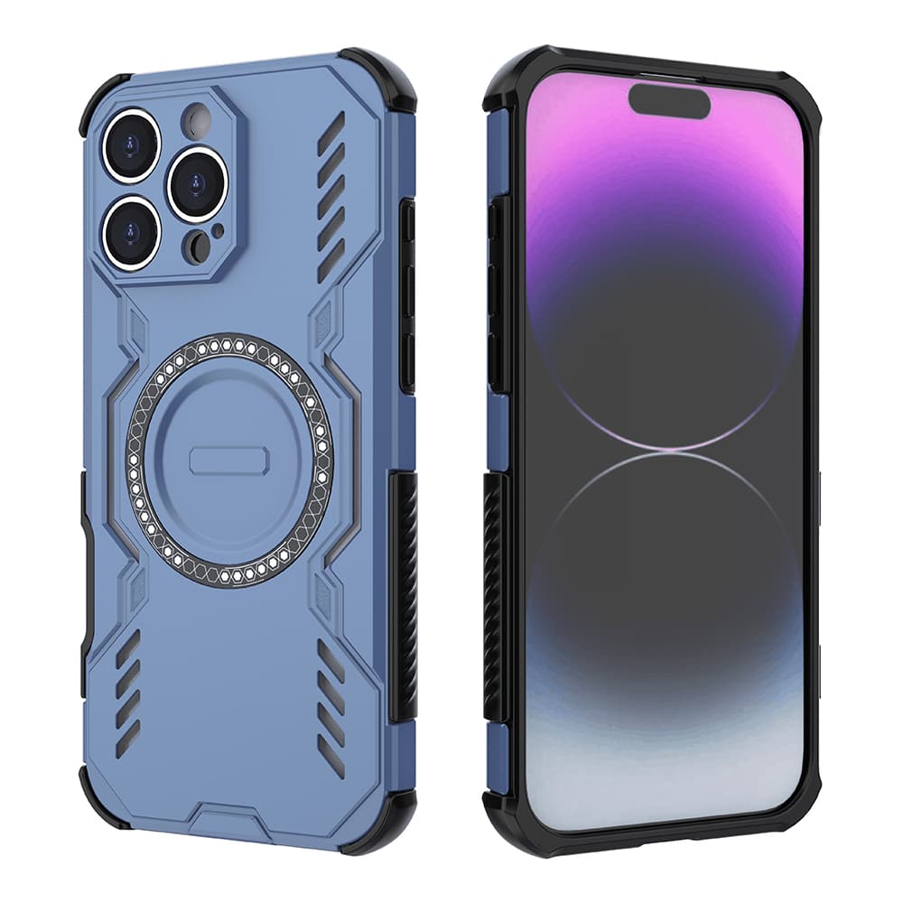 Pouzdro Techsuit ArmorMag pro iPhone 16 Pro modré - náhled 2