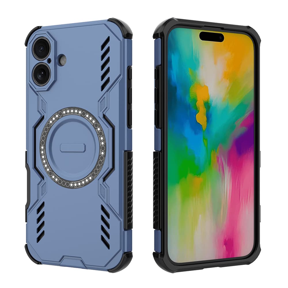 Pouzdro Techsuit ArmorMag pro iPhone 16 Plus modré - náhled 2