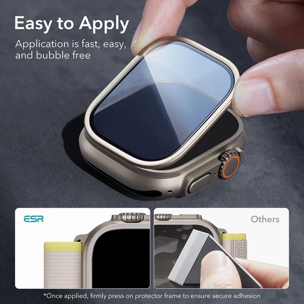 ESR Armorite ochranné sklo 2 ks Apple Watch Ultra Ultra 2 Ultra 3 titanové - náhled 2