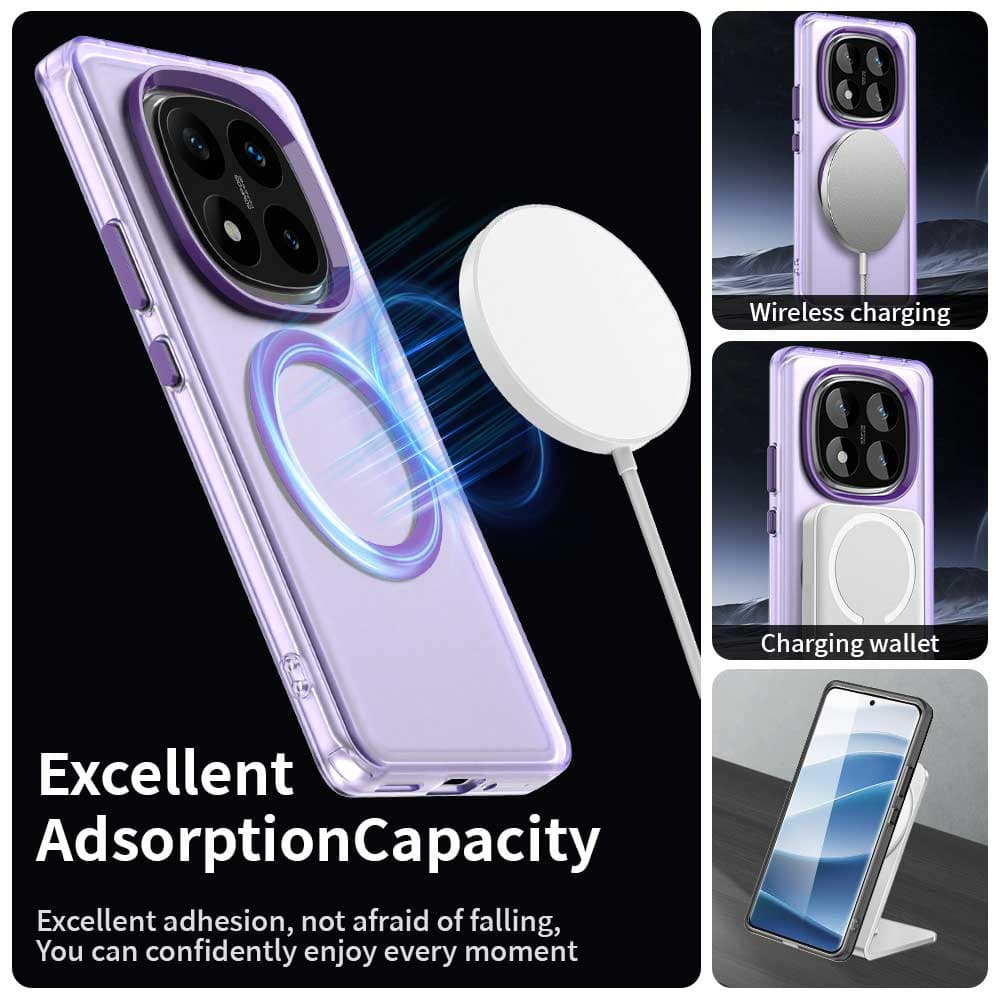 Techsuit CandyCase MagSafe pro Xiaomi Redmi Note 14 Pro 4G fialová - náhled 2