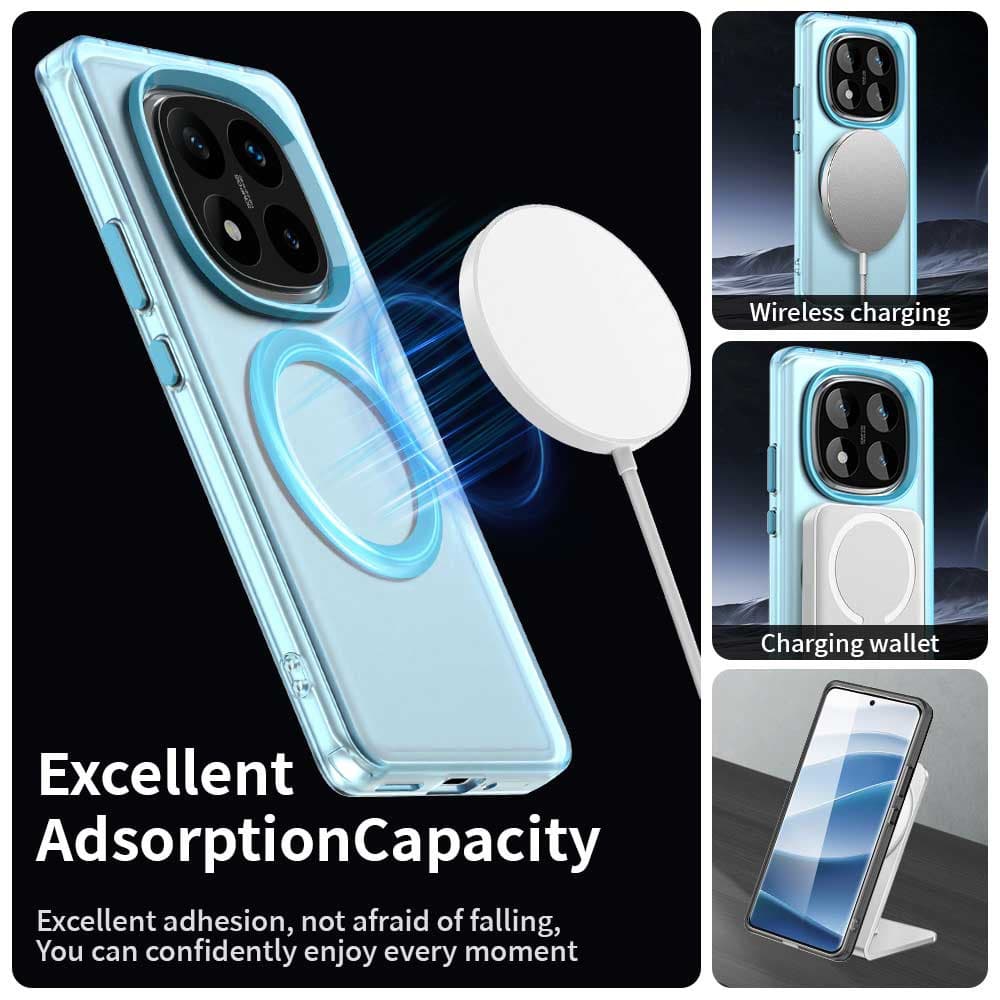 Techsuit CandyCase MagSafe pro Xiaomi Redmi Note 14 Pro 4G modrá - náhled 2