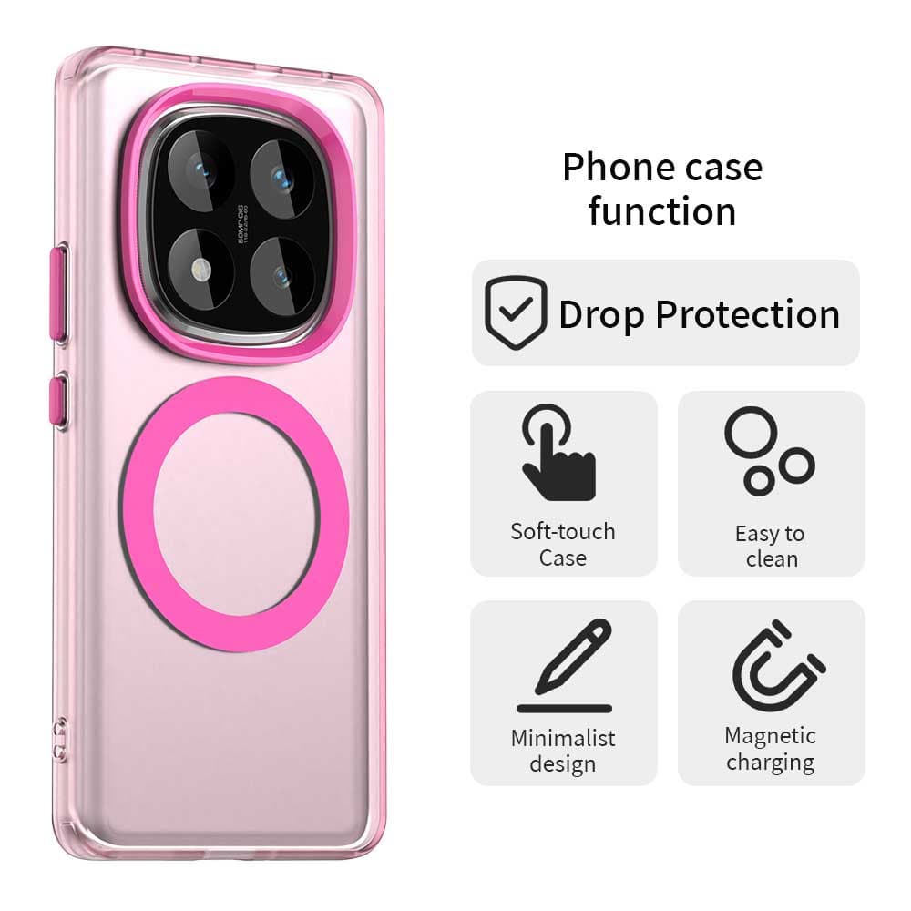 Techsuit CandyCase MagSafe pro Xiaomi Redmi Note 14 Pro 4G růžová - náhled 2