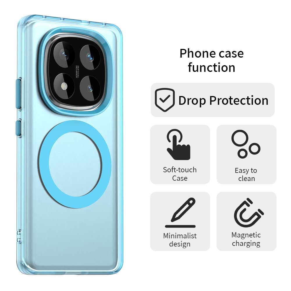 Techsuit CandyCase MagSafe pro Xiaomi Redmi Note 14 Pro 5G Poco X7 modrá - náhled 2
