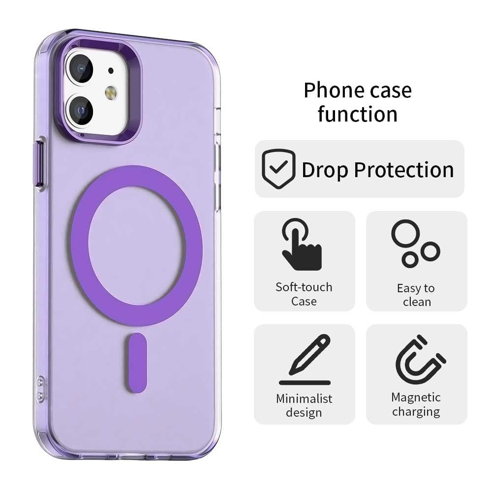 Techsuit CandyCase MagSafe pro iPhone 12 iPhone 12 Pro fialová - náhled 2