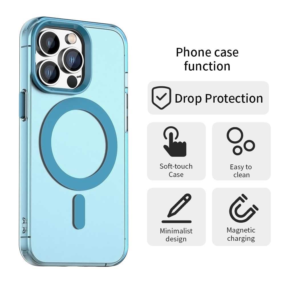 Techsuit CandyCase MagSafe pro iPhone 12 Pro Max modrá - náhled 2