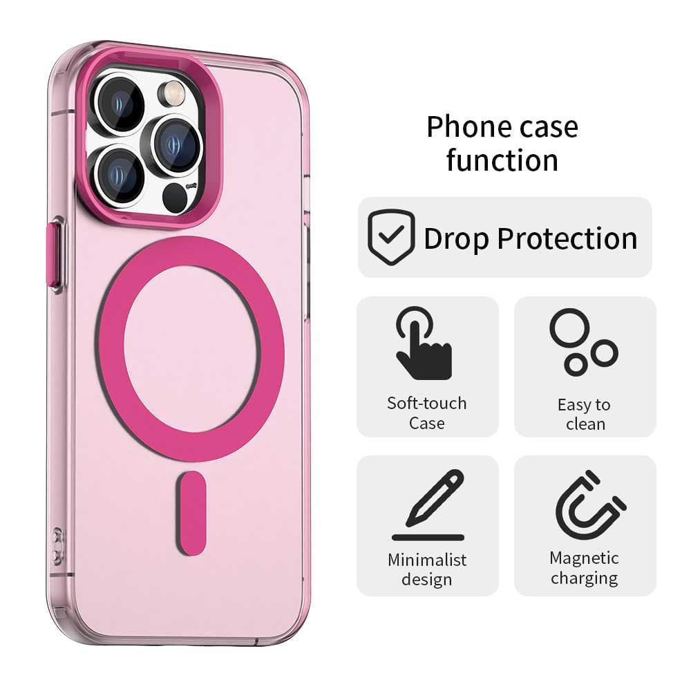 Pouzdro Techsuit CandyCase MagSafe pro iPhone 13 Pro růžové - náhled 2