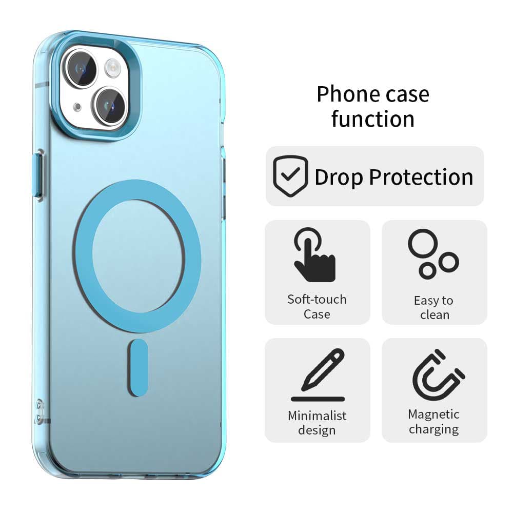 Techsuit CandyCase MagSafe pro iPhone 14 modrý - náhled 2