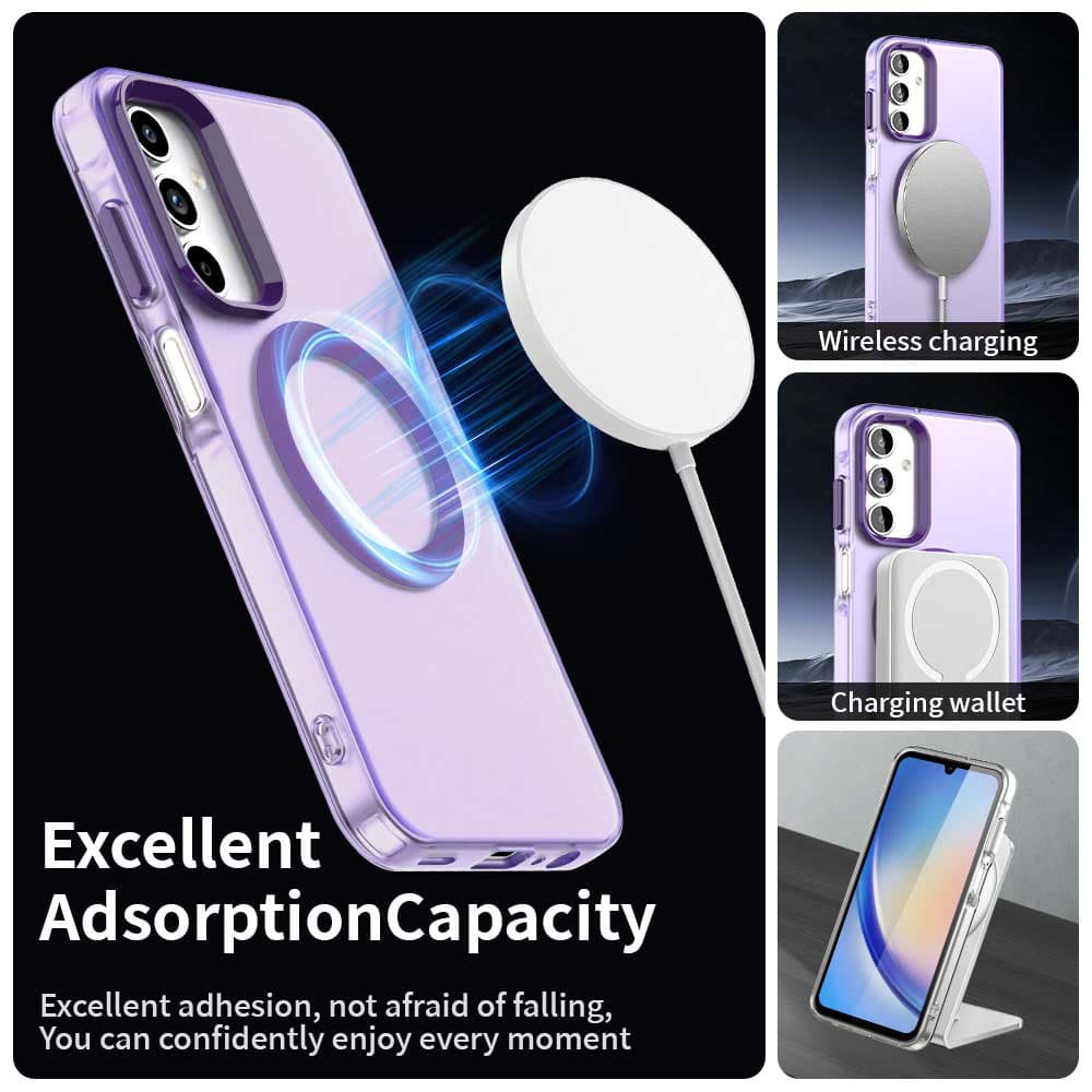 Techsuit CandyCase MagSafe pro Samsung Galaxy A15 4G A15 5G fialová - náhled 2
