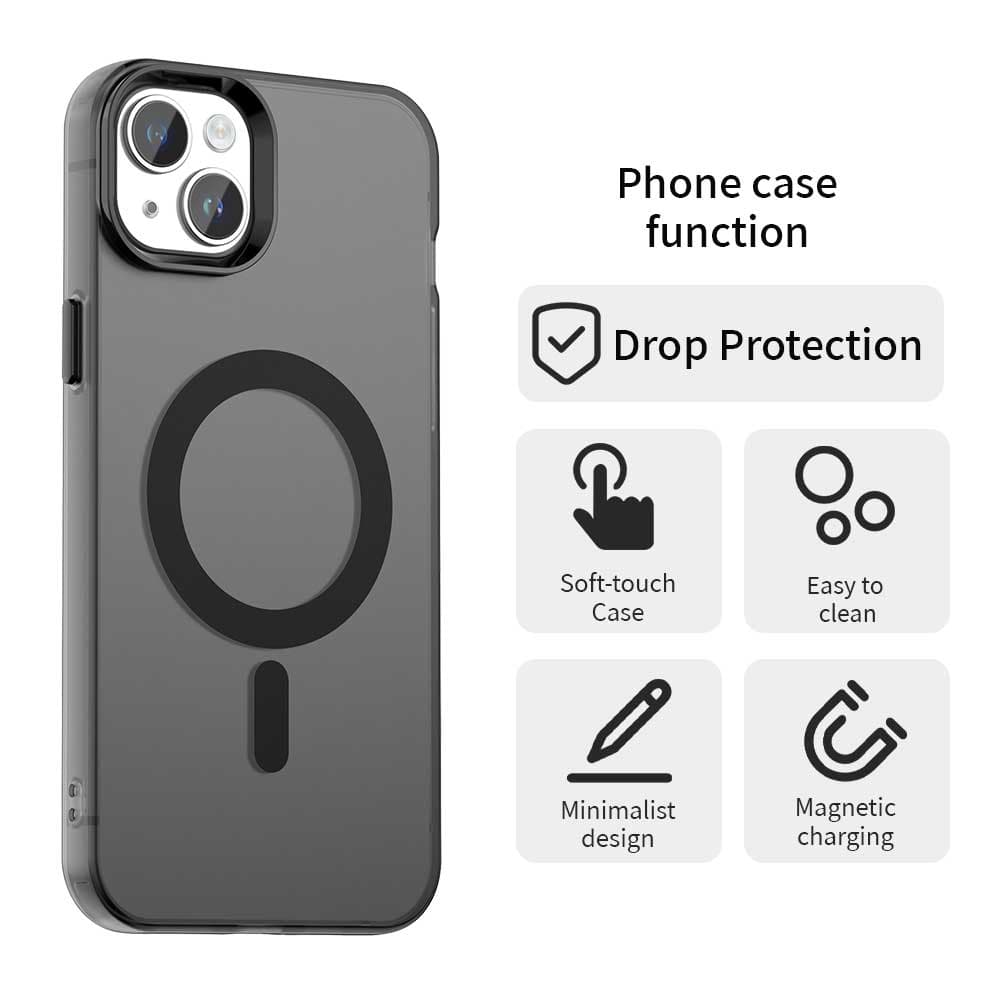 Techsuit CandyCase MagSafe pro iPhone 15 Plus černý - náhled 2