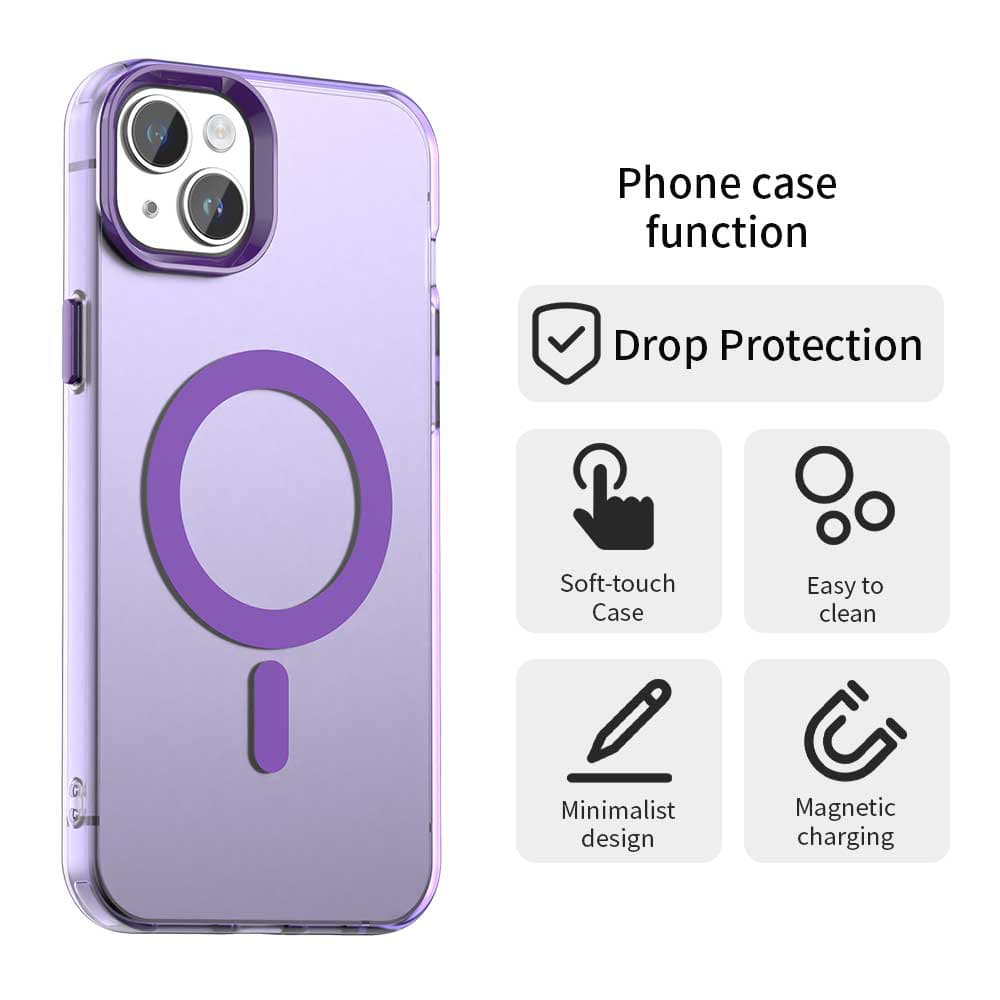 Techsuit CandyCase MagSafe pro iPhone 15 fialová - náhled 2