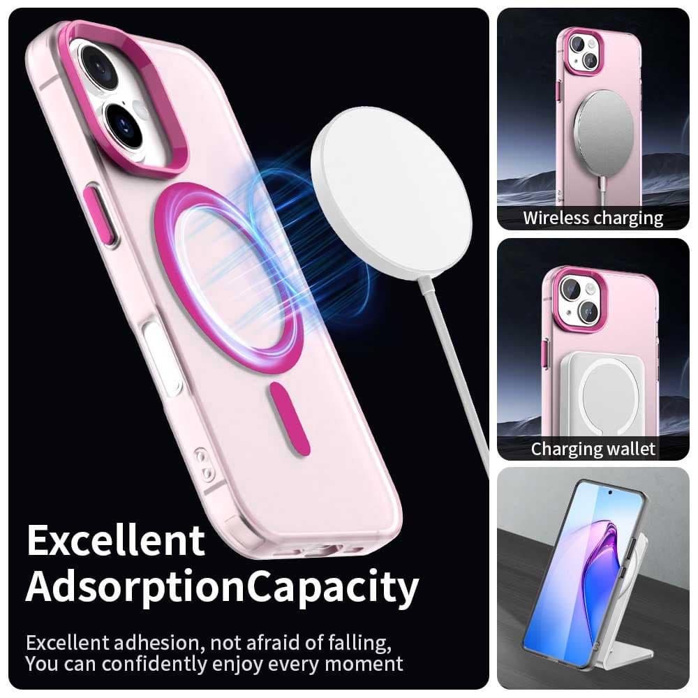 Techsuit CandyCase MagSafe pro iPhone 16 růžová - náhled 2