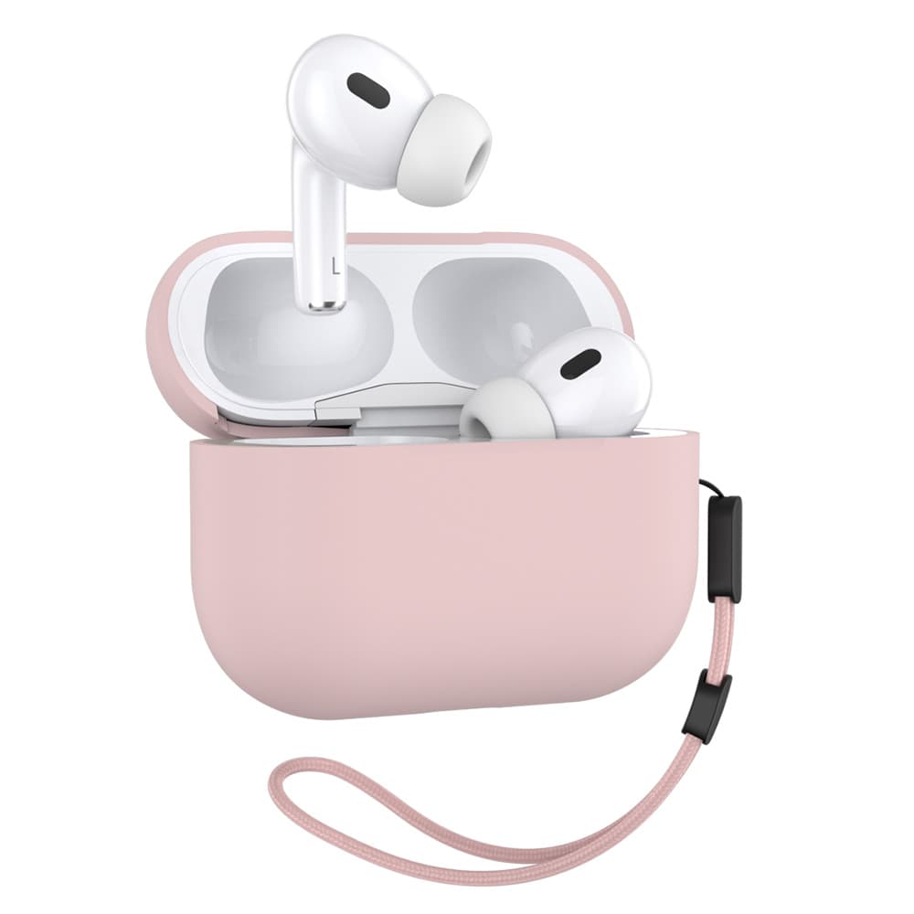 Blueo Liquid Silicone ochranné pouzdro pro AirPods Pro 2 pískově růžová - náhled 2