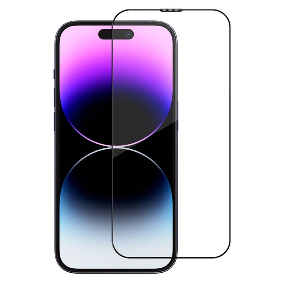 Blueo Premium Sapphire nerozbitné nepoškrabatelné 9H sklo iPhone 15 Pro Max černé - náhled 2
