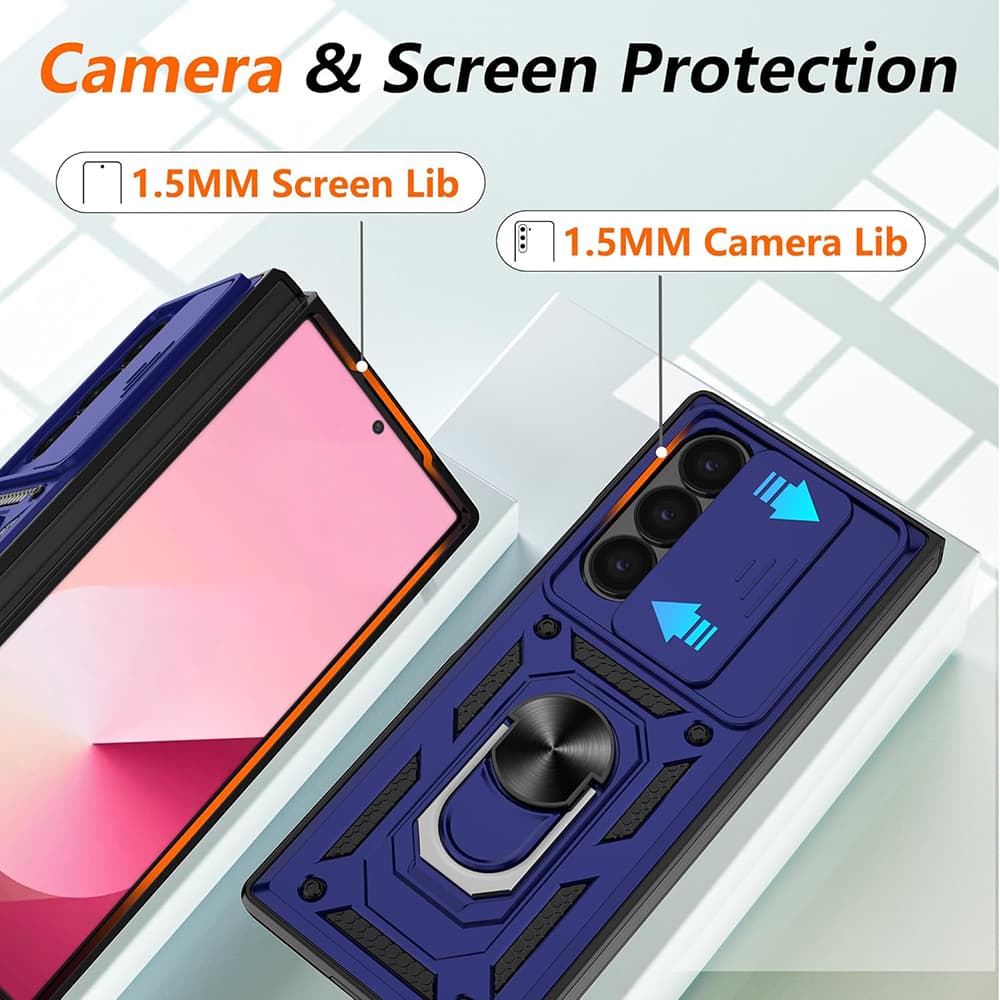 Techsuit CamShield řada Samsung Galaxy Z Fold6 Modrý - náhled 2
