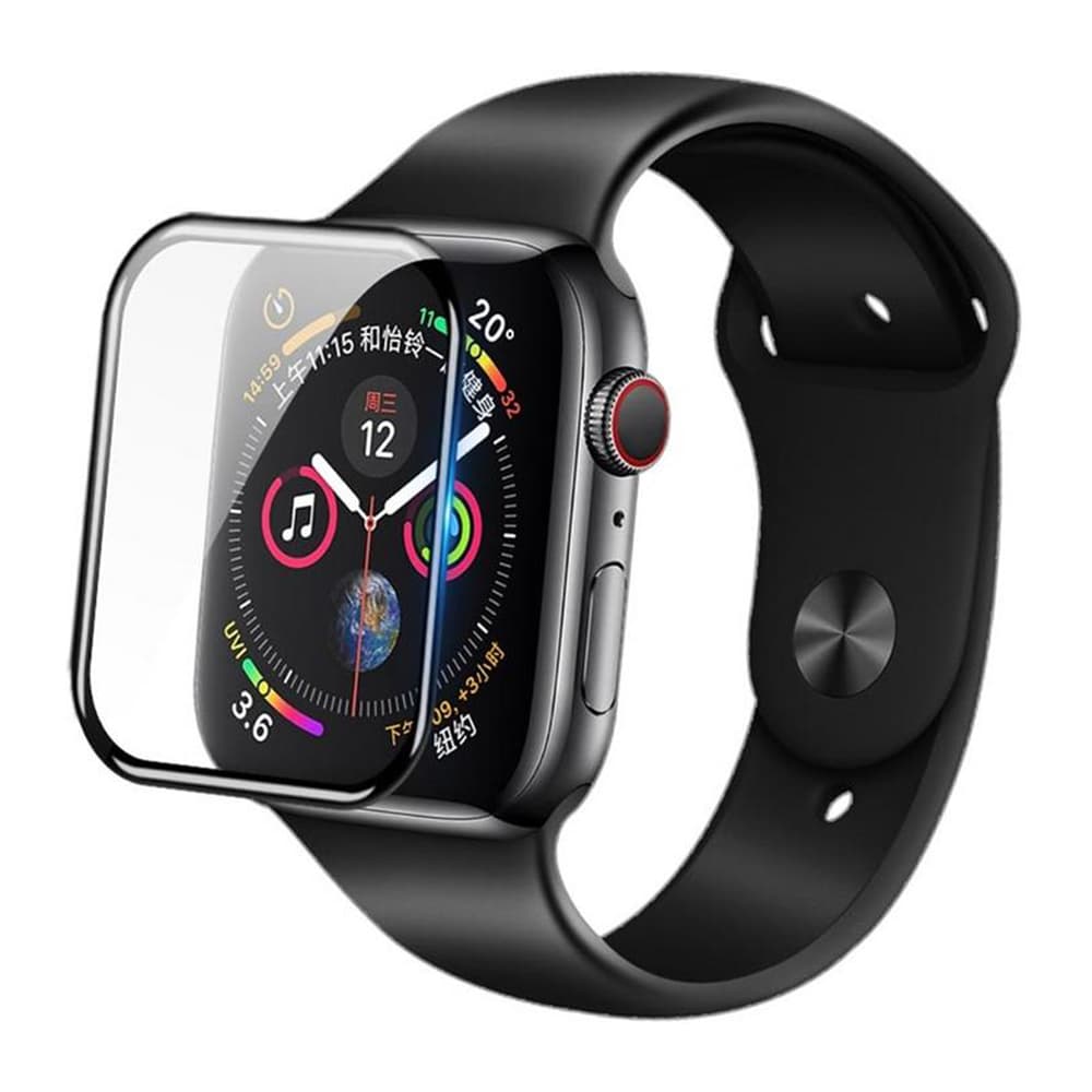 Blueo vysoce molekulární fólie s aplikátorem Apple Watch 10 46mm 11 46mm černá - náhled 2