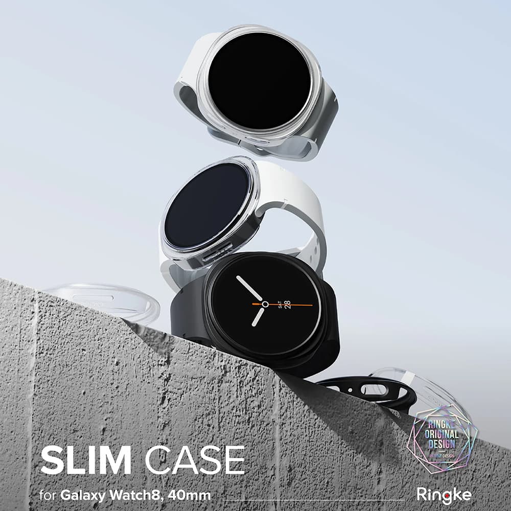 Ringke 2ks Slim pouzdro Samsung Galaxy Watch8 40mm průhledné Alpine Clear - náhled 2
