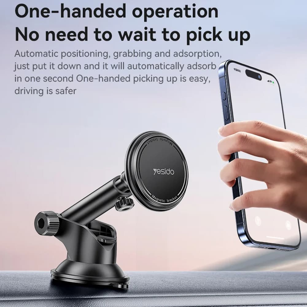 Yesido Car Holder C269 Magnetický na palubní desku černý - náhled 2