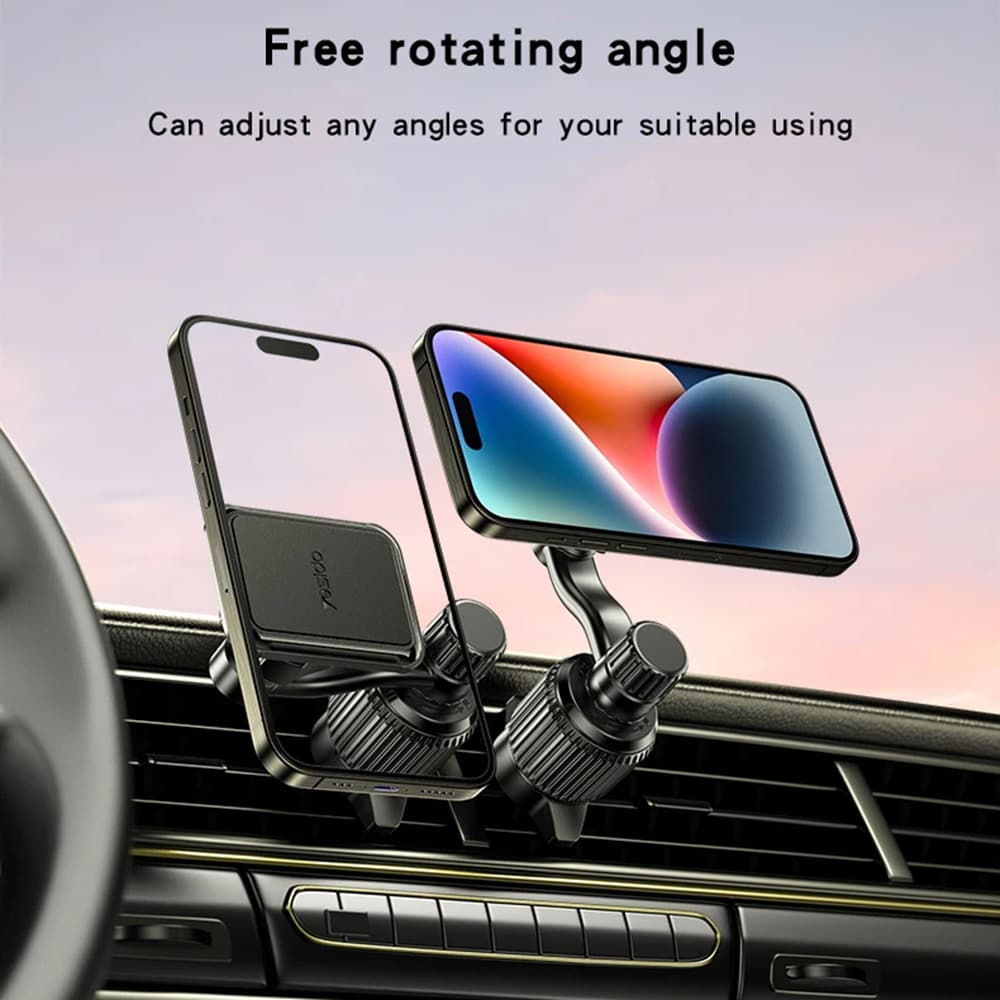 Yesido Car Holder C244 Magnetický do ventilace vylepšený klip černý - náhled 2