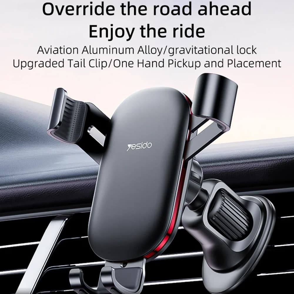 Yesido Car Holder C243 do ventilace s háčkem černý - náhled 2