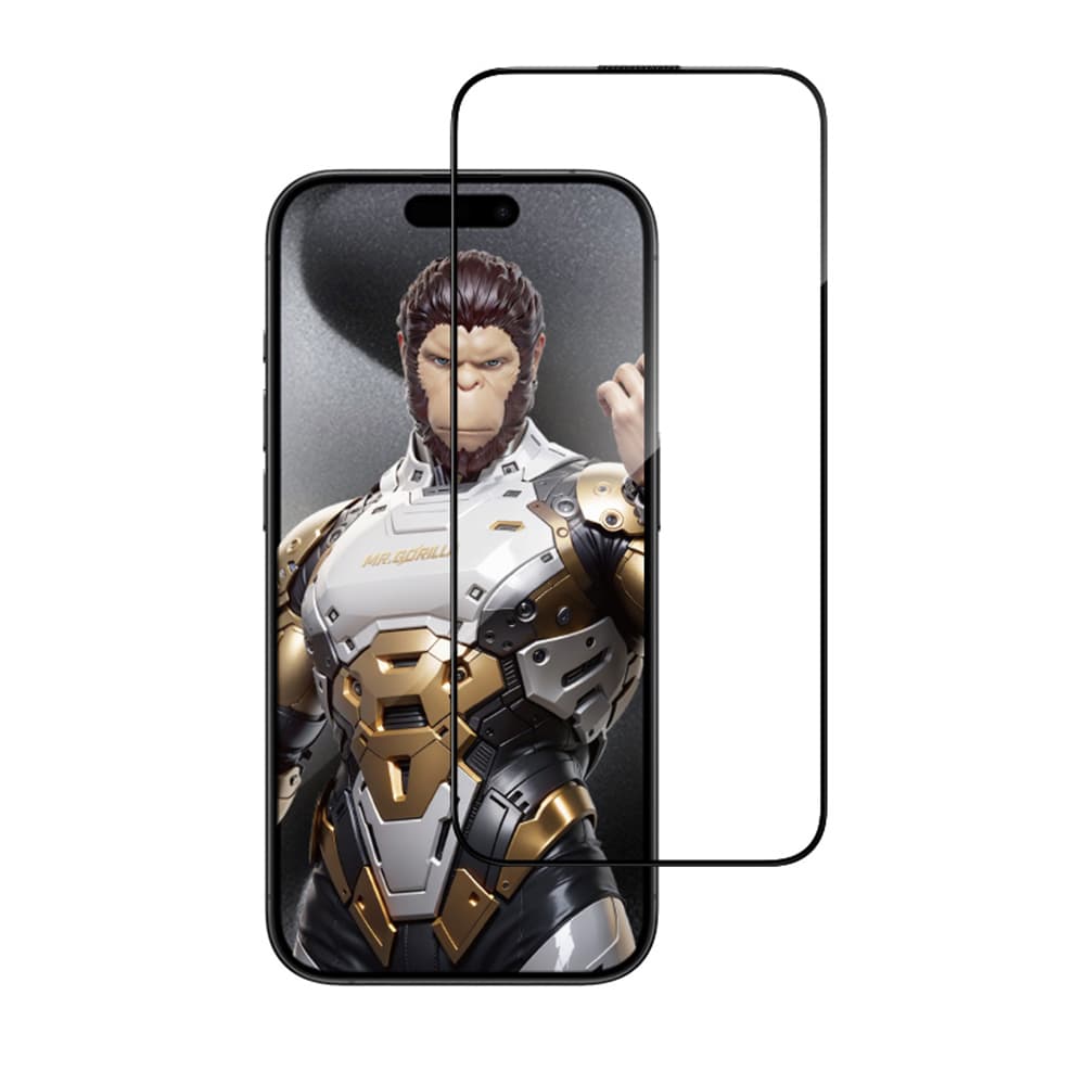 Blueo 3D ochranné sklo s aplikátorem pro iPhone 16 Pro Max iPhone 17 Pro Max černé - náhled 2
