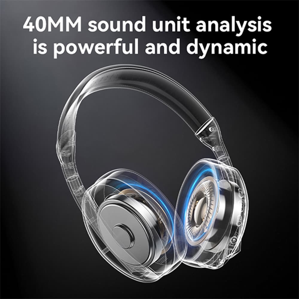 Yesido bezdrátová sluchátka EP08 s Bluetooth V5.3 mikrofonem černá - náhled 2