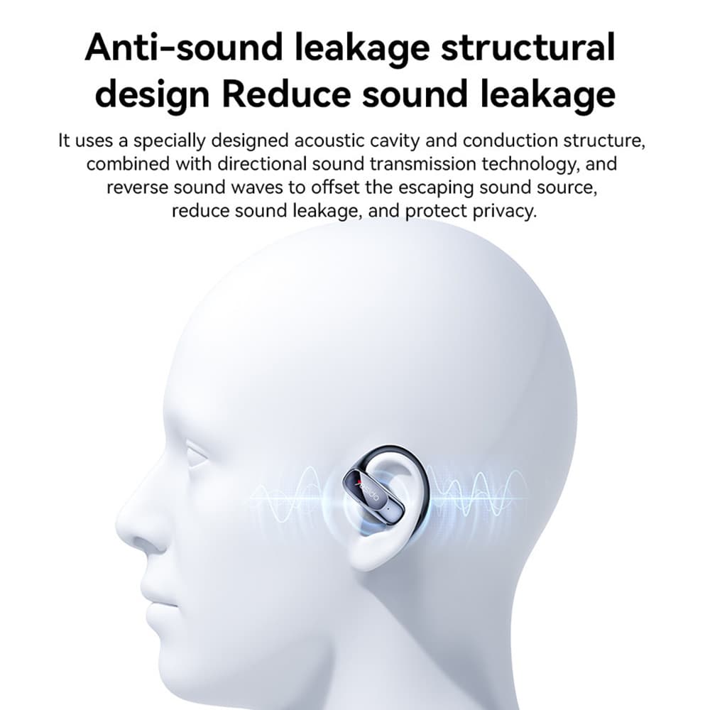 Yesido bezdrátová sluchátka YSP24 s Bluetooth V5.4 otevřený design černá - náhled 2