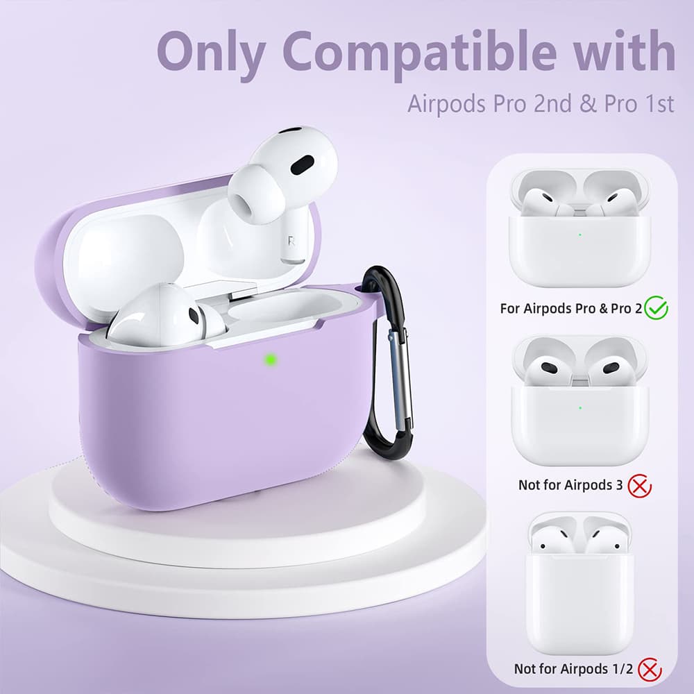 Techsuit silikonové pouzdro pro AirPods Pro 1/2 Mitternachtsblau - náhled 2